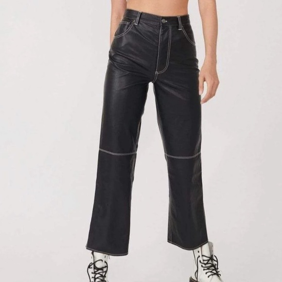 The It Factor vegan leather pants by We The Free from Free People in size 14 - Picture 1 of 15